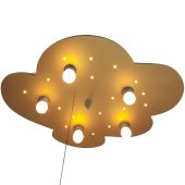 Niermann Wolk 7011 goud kleurige plafondlamp