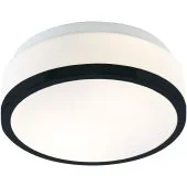Searchlight Cheese 7039-28BK zwarte badkamer plafondlamp