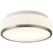 Searchlight Cheese 7039-28SS mat zilver badkamer plafondlamp