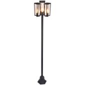 Lutec Pine 7196603012 mat zwarte lantaarnpaal