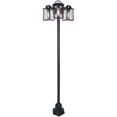 Lutec Kelsey 7273606012 mat zwarte lantaarnpaal