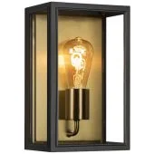 Konstsmide Carpi 7347-758 mat zwart met messing buitenlamp