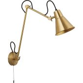 Searchlight Swing Arm 7403PB messing kleurige wandspot