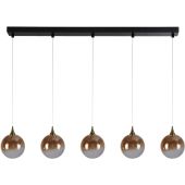 Seachtlight Alchemy 76410-5BK amber ombre glazen hanglamp