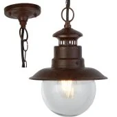 Searchlight Station 7653RU roestbruine buitenhanglamp
