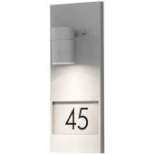 Konstsmide Modena 7655-300 huisnummer lamp grijs