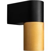 Konstsmide Temi 7666-758 mat zwart met messing buitenlamp