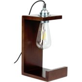 Britop Elle 7669176 walnoot kleurige houten tafellamp