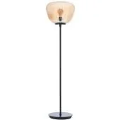 Brilliant Kaizen 80106/86 amber geribbeld glazen vloerlamp
