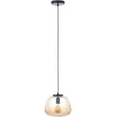 Hanglamp Kaizen 80107/86 amber geribbeld glazen hanglamp