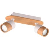 Trio Aruni 801100231 houten spot met wit metaal