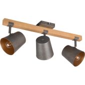 Trio Bell 801900367 antiek stalen spot met hout