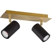 Trio Marley 802400280 mat zwart met goud spot
