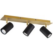Trio Marley 802400380 mat zwarte met goud spot