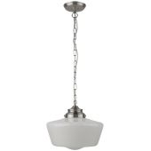 Searchlight School House 8071-1SS hanglamp voor de vochtige omgeving