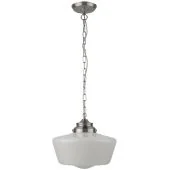 Searchlight School House 8071-1SS hanglamp voor de vochtige omgeving