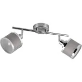 Trio Arosa 812100206 chromen spot met grijs textiel