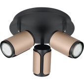 Trio Gillan 814530365 zwart met koffiekleurige spot