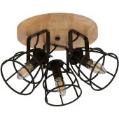 Searchlight Vision 81698-3BK zwarte spot met houten plaat