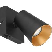 Trio Sharp 817170132 zwarte spot met gouden binnenzijde