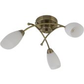 Searchlight Opera 8183-3AB antiek bronzen plafondlamp