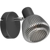 Trio Tarifa 862800132 verchroomd glazen wandlamp