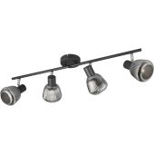 Trio Tarifa 862800432 zwarte spot met ribbelglas