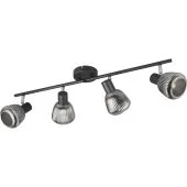 Trio Tarifa 862800432 zwarte spot met ribbelglas