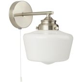 Searchlight School House 8708-1SS mat stalen badkamerlamp