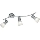 Trio Levisto 871010307 mat staal kleurige plafondspot