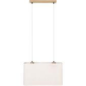 Britop Boho 872910274 eikenhouten hanglamp met linnen kap