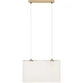 Britop Boho 872910274 eikenhouten hanglamp met linnen kap