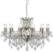 Searchlight Paris 87312-12AB antiek bronzen kroonluchter met kristal