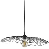 Searchlight Wave 88550BK zwarte hanglamp van draadstaal