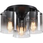 Searchlight Zweden 88911-3BK rookkleurig ombre glas