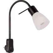 Trio Levisto 891010132 zwarte stekkerlamp