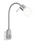 Trio Fred 891770107 stekkerlamp staal