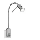 Trio Laon 899670107 stekkerlamp staal