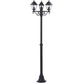 Brilliant Nissie 90995A06 mat zwarte lantaarnpaal