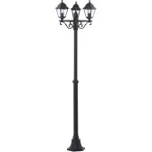 Brilliant Nissie 90995A06 mat zwarte lantaarnpaal