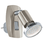 Eglo Mini 4 LED stekkerlamp 92924 nikkel