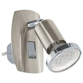 Eglo Mini 4 LED stekkerlamp 92924 nikkel