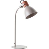 Brilliant Erena 94555/20 taupe kleurige tafellamp met hout