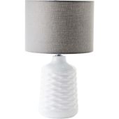 Brilliant Ilysa 94569/70 wit met grijze tafellamp