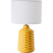 Brilliant Ilysa 94569/72 geel met witte tafellamp