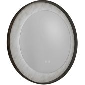 Searchlight Luxo 96060BK zwarte spiegel met marmereffect
