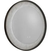 Searchlight Luxo 96060BK zwarte spiegel met marmereffect