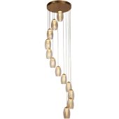 Searchlight Cyclone 97291-12CP champagne kleurige hanglamp