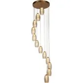 Searchlight Cyclone 97291-12CP champagne kleurige hanglamp