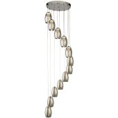 Searchlight Cyclone 97291-12SM rookglazen hanglamp